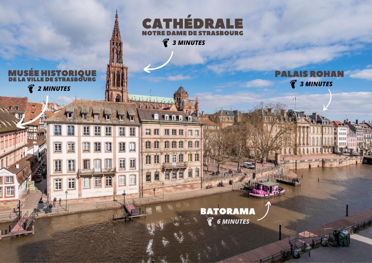 Apartament Le Batelier - Hyper-Centre, Vue Unique Cathedrale Strasburg Zewnętrze zdjęcie