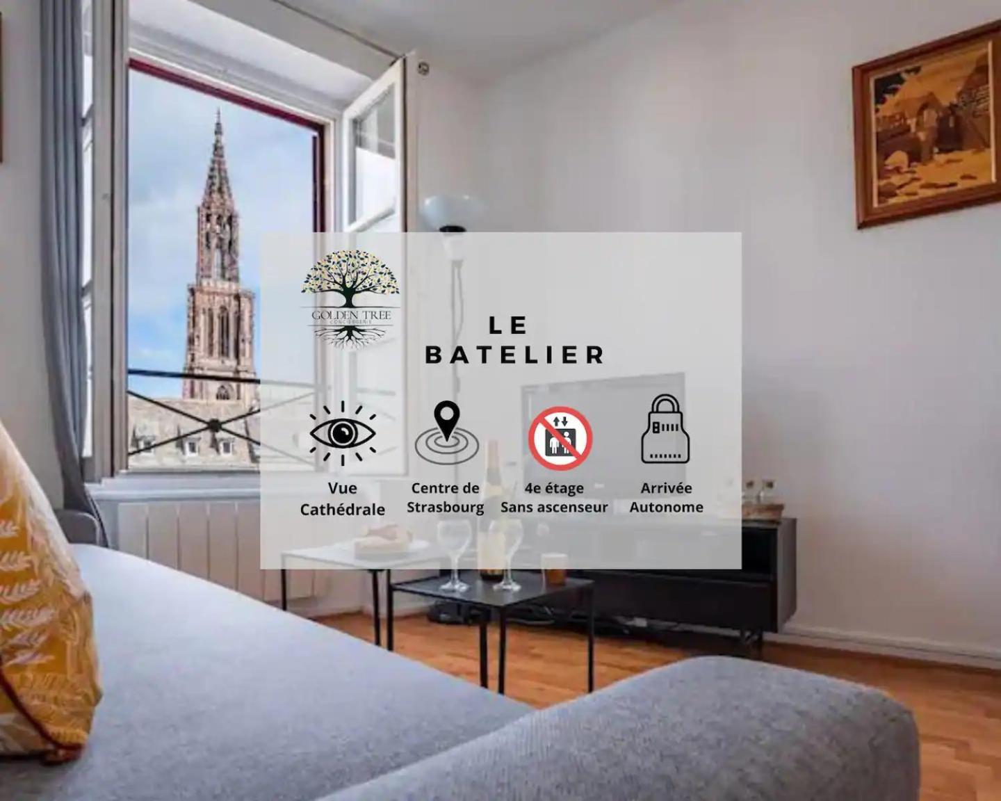 Apartament Le Batelier - Hyper-Centre, Vue Unique Cathedrale Strasburg Zewnętrze zdjęcie